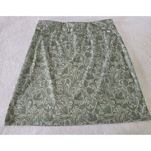 Skhoop Womens Skirt Size Xl Green Floral‎ Print Lightweight